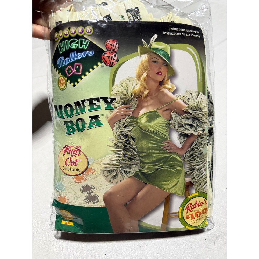 DEADSTOCK $$ Money Boa High Rollers Costume Novelty Accessory